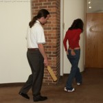 teen girl school paddling