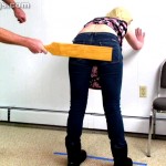 girls bending over for a high school corporal punishment paddling 6